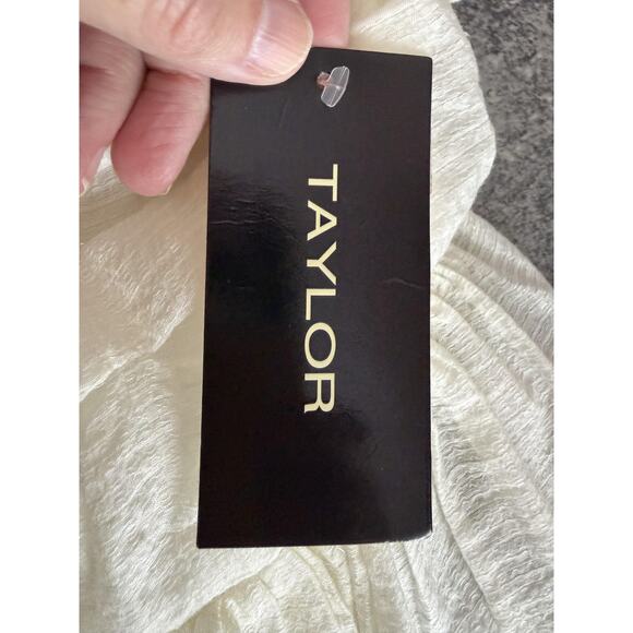 Babydoll Dress 8 Ivory Fairy Empire Spaghetti Strap Rosette Party Ethereal NEW - Picture 7 of 10